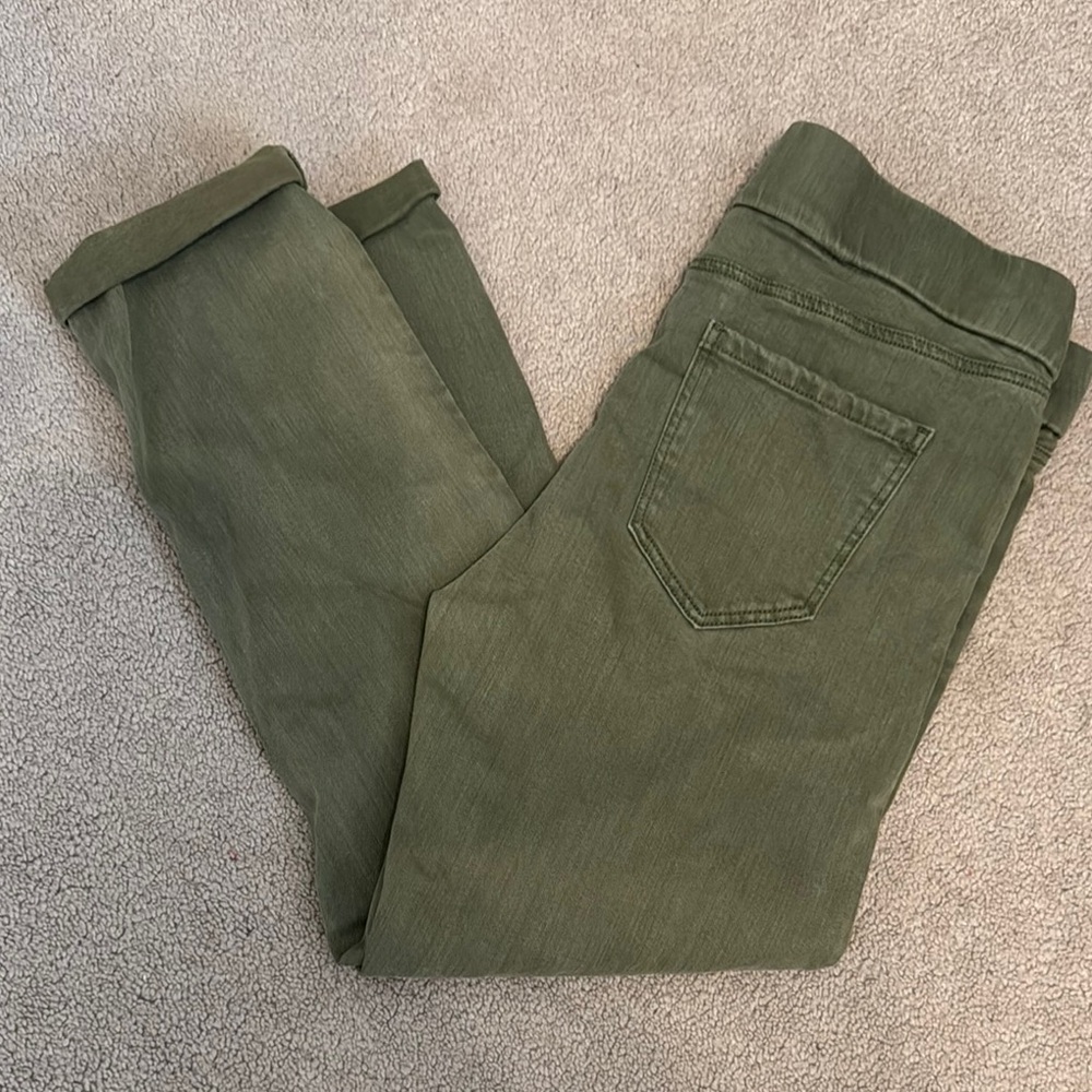 The Capri Olive Green Liverpool Pants